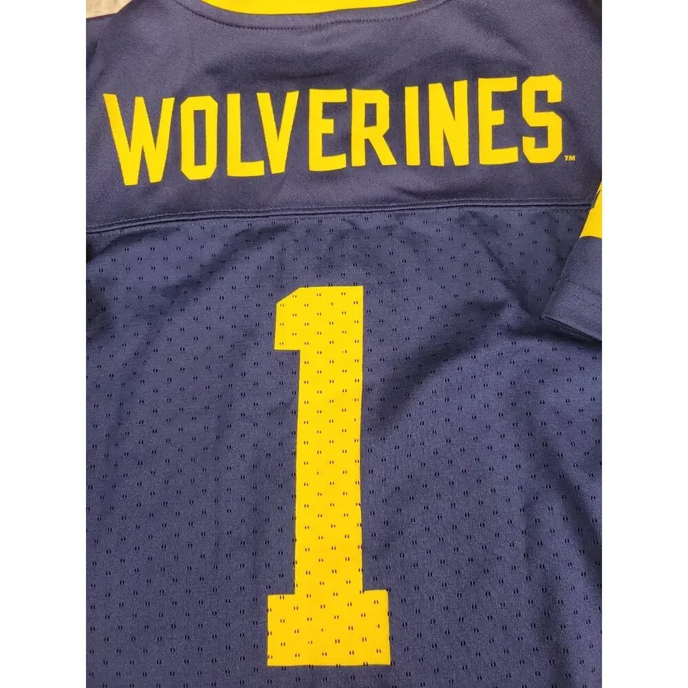 Michigan Wolverines Jersey Youth Size Medium NCAA College Football boys Kids